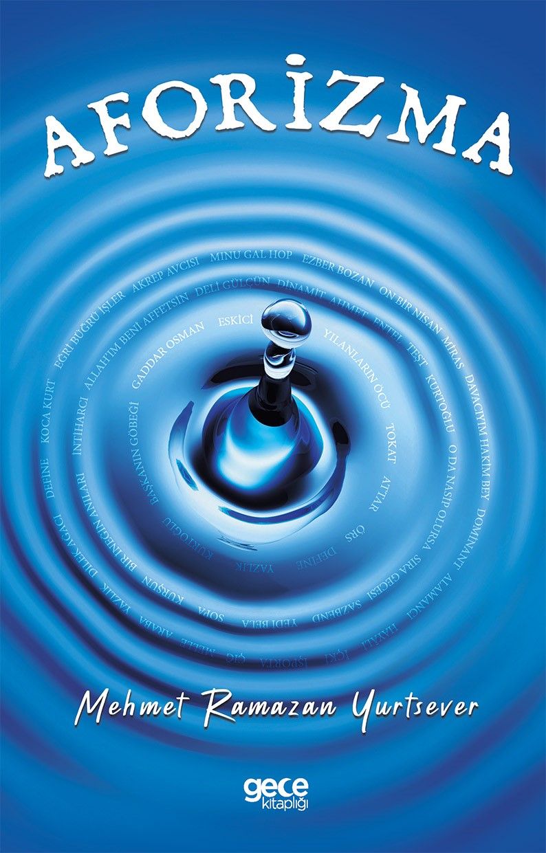 Aforizma kitap kapağı