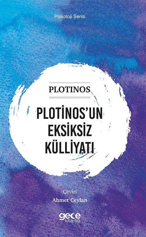 Plotinos’un Eksiksiz Külliyatı kitap kapağı