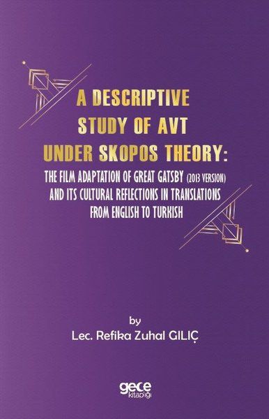 A Descriptive Study of Avt Under Skopos Theory kitap kapağı