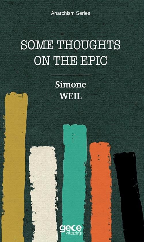 Some Thoughts On The Epic kitap kapağı
