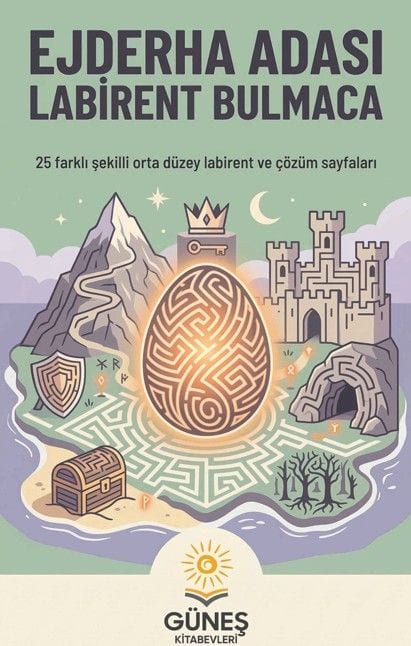 Ejderha Adası Labirent Bulmaca kitap kapağı
