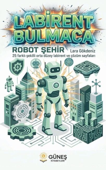Labirent Bulmaca Robot Şehir kitap kapağı